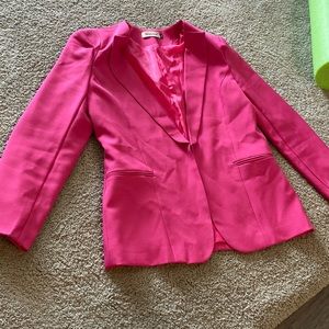 Pink suit coat